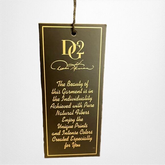 DG2 By Diane Gilman Blue Long Sleeve Tunic Blouse Size Medium New with Tags - Picture 4 of 7